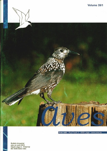 [PUBLI_AVES_2002_39/1] Revue Aves N°39/1