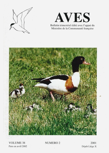 [PUBLI_AVES_2001_38/2] Revue Aves N°38/2