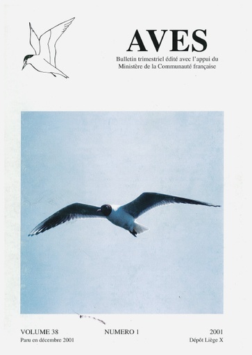 [PUBLI_AVES_2001_38/1] Revue Aves N°38/1