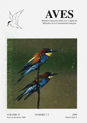 [PUBLI_AVES_2000_37/1-2] Revue Aves N°37/1-2