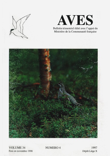 [PUBLI_AVES_1997_34/4] Revue Aves N°34/4