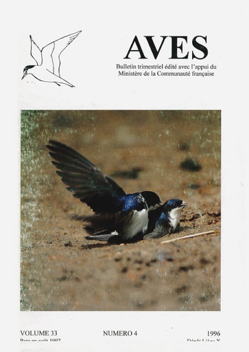 [PUBLI_AVES_1996_33/4] Revue Aves N°33/4
