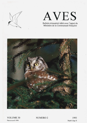 [PUBLI_AVES_1993_30/2] Revue Aves N°30/2
