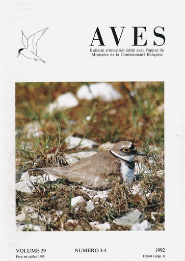 [PUBLI_AVES_1992_29/3-4] Revue Aves N°29/3-4