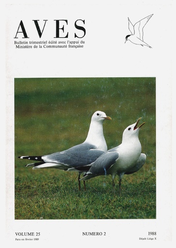 [PUBLI_AVES_1988_25/2] Revue Aves N°25/2