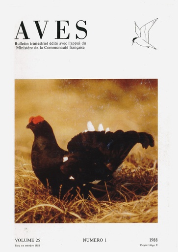 [PUBLI_AVES_1988_25/1] Revue Aves N°25/1