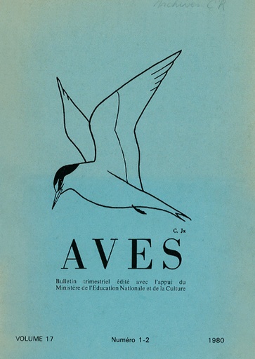 [PUBLI_AVES_1980_17/1-2] Revue Aves N°17/1-2
