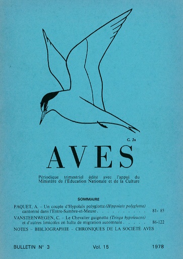 [PUBLI_AVES_1978_15/3] Revue Aves N°15/3