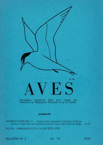 [PUBLI_AVES_1978_15/2] Revue Aves N°15/2