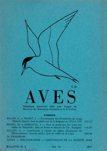 [PUBLI_AVES_1977_14/2] Revue Aves N°14/2