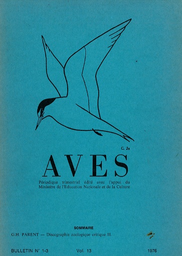 [PUBLI_AVES_1976_13/1-3] Revue Aves N°13/1-3