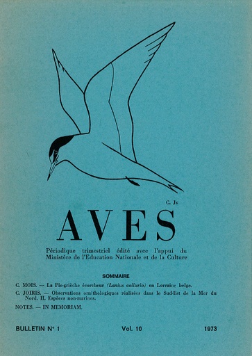 [PUBLI_AVES_1973_10/1] Revue Aves N°10/1