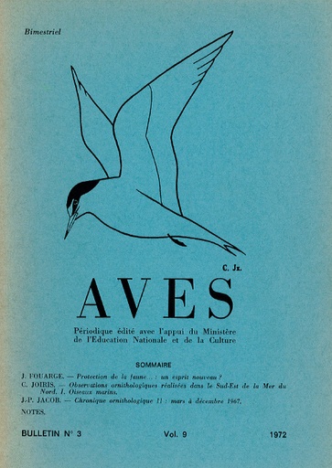 [PUBLI_AVES_1972_9/3] Revue Aves N°9/3