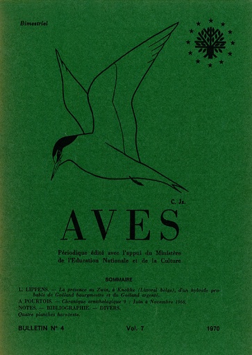 [PUBLI_AVES_1970_7/4] Revue Aves N°7/4