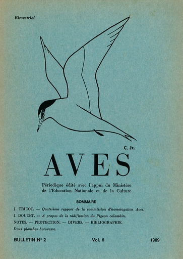 [PUBLI_AVES_1969_6/2] Revue Aves N°6/2