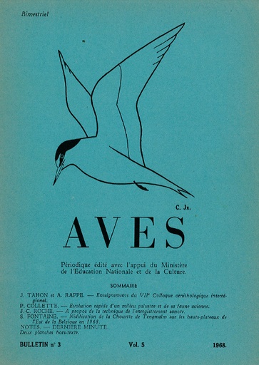[PUBLI_AVES_1968_5/3] Revue Aves N°5/3