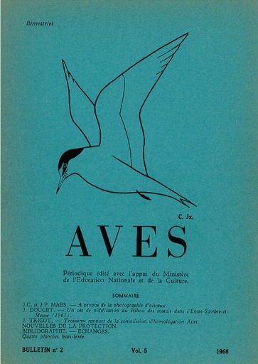 [PUBLI_AVES_1968_5/2] Revue Aves N°5/2